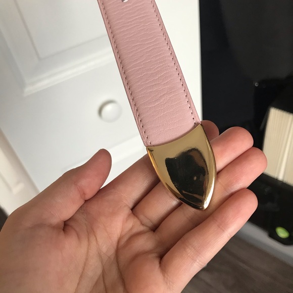 Philosophy pink leather belt, size 40 - Picture 8 of 12